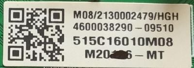 KIT DE TARJETAS PARA ONN·ROKU TV 4K·UHD·HDR / MAIN MS16010-ZC01-01 / 515C16010M08 / 2E01413C0 / T-CON TACDKA010 / B002F4300 / M003KW00R / FUENTE TV6505-ZC02-02 / E021M455-C2 / E021M455-A2 / E021M455 / PANEL JR645R3HA7L / MODELOS 100012587 (65 PULGADAS) - Imagen 4